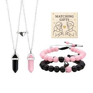 72ore 커플 팔찌 목걸이 세트 남자친구 여자친구 남편 아내 발렌타인 데이 목걸이 액세서리 발렌타인 선물