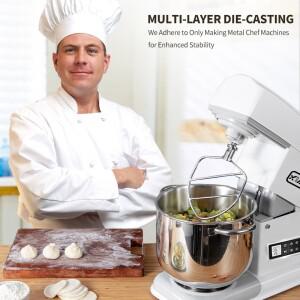 [호환제품] 고 XIANJIN 3인치 7쿼트 500와트 11단  푸드 스탠드 믹서 스테인리스 스틸 부속품 포함