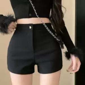 여성 캐주얼 데일리 기모 하이웨이스트 반바지