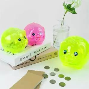 투명 101DVZ87 돼지저금통 저축 안전