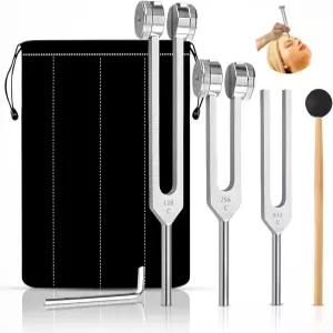 2026 힐링 공명을 위한 프리미엄 튜닝 포크 요가 명상 사운드 테라피 스트레스 해소 수면 및 차크라