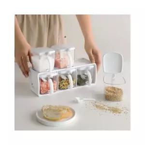 루미나D 양념통 숟가락 밀폐 원터치 조미료병 세트 6구