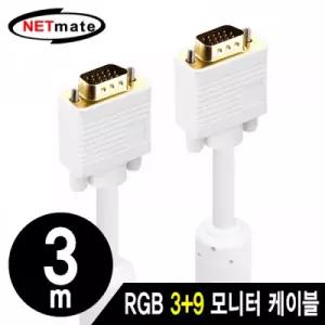 NETmate RGB 3 9 모니터 케이블 3m