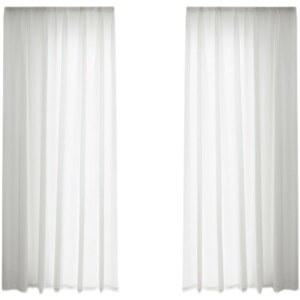 거실용 모던 블라인드 스타일 유리 순수 더블 비치 밸런스 평면 자수 스모크 블루 얇은