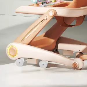 보행기용 4개 교체 바퀴 범용 플라스틱 보행기 바퀴 세트 유모차 부품용 부드러운 회전 액세서리