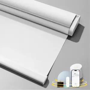 리모컨이 있는 전동 스마트 블라인드 - 무선 전기 암막 롤러 음영 알렉사 및 Google 어시스턴트와 호환