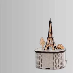 영공방 DIY 회전우드 오르골 파리 에펠탑 YM955