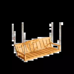 원목 그네의자 야외용 방부목 벤치형 2인용 내구성 정원