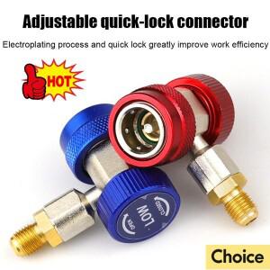 자동차 에어컨 액체 고압 및 저압 냉매 변환용 불소 조절식 퀵 커넥터 R134a