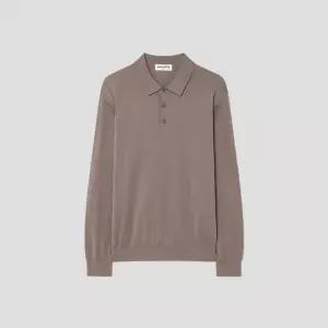 [롯데백화점]로가디스 코튼 실크 혼방 레귤러 핏 칼라넥 스웨터 - 베이지 RY6151P01M