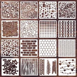 기하학적 스텐실 큐비스트 레이어 배경 템플릿 나무 벽 가구 직물 장식에 칠하기 위한 텍스처