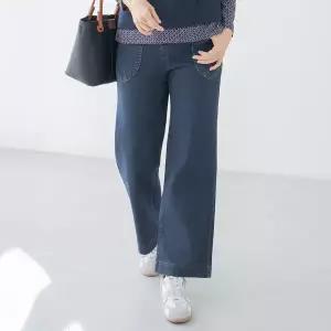 엄마옷 마담4060 팬츠 여성바지 데일리 보닌데님와이드-YPN2601039-