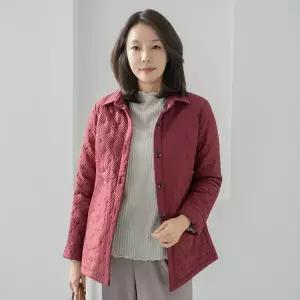 엄마옷 마담4060 점퍼 여성 데일리 삼각패턴본딩카라-YJK2601011-