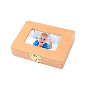 원목 유치 보관함 젖니 치아 케이스 탯줄 보관 포토 각인 아기 성장 기념 추억