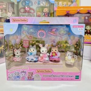 Sylvanian 정통 어린이 장난감 소녀 주방 버전 인형 집 가구