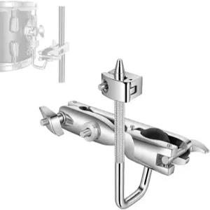 랜밍 카우벨 클램프 알루미늄 합금 톰 드럼 세트 장착 범용 옴니볼 및 L-로드 잼 블록 탬버린용