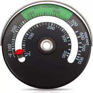 목재 연소 를 위한 마그네틱 우드 스토브 온도계 오븐 온도계는 과열로 인한 굴뚝 파이프 파괴를