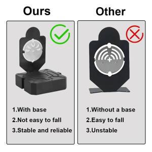 1/3개단자 사격 타겟 금속 미니 에어건 360 ° 에어소프트 총 훈련용 회전 반응형