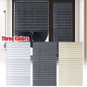 암막천 Pleated 블라인드 커튼 부직포 발코니 음영 접이식 정전 침실 욕실 거실 장식