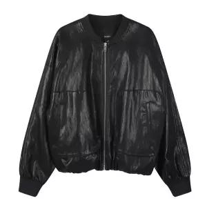 갤러리아 LAP 페이크 레더 블루종 점퍼 AS1LZ262