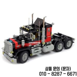 새로운 컨테이너 자이언트 트럭 세미 트레일러 트랙터 모델 DIY 기술 창의적인 아이디어 ChildToy 조립 퍼