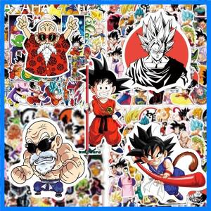 50/100pcs 어린이를위한 애니메이션 드래곤 볼 스티커 DIY 낙서 스케이트 보드 노트북 물병 오토바이 만화