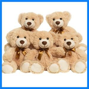 5pcs 곰 박제 동물 플러시 장난감 아이 여자 친구를위한 선물 크리스마스 발렌타인 데이 생일 선물을위한 1