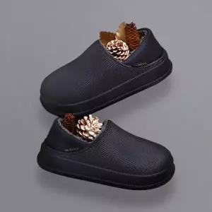 [하프클럽/]PWX 밴딩홀 캠핑용방한 털슬리퍼 인도어 아웃도어 털방한화 네이