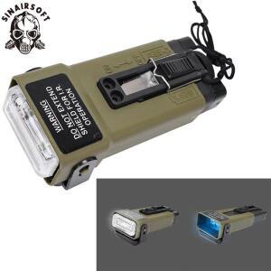 FMA 다기능 작업 조난 마커 기능성 스트로브 라이트 헬멧 조명 군사 에어소프트 캠핑 서바이벌 사인 MS2000