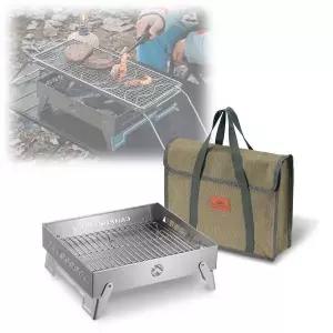 야외 캠핑 난로 숯불 구이 불판 석쇠 그릴 화로대 대형화로대