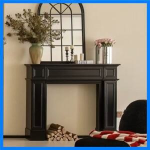 미국 레트로 유럽식 벽난로 장식 캐비닛 장식용 벽난로 선반 조각된 컨트리 스타일 침대 및 아침식사 프렌