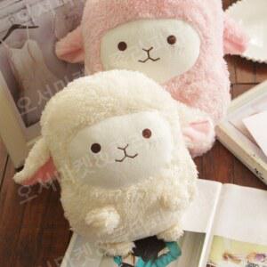 양 쿠션 담요 파우치 블랭킷 주머니 귀여운 쇼파 무릎 사무실 이불 차량용