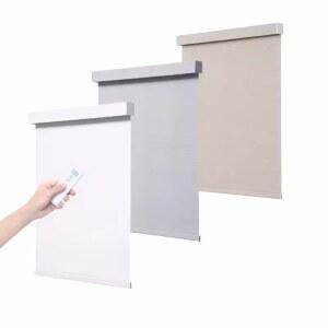 블라인드스크린 디자인 레이어 100 폴리에스테르 정전 소음 감소 전동 연결 Beedroom용 Google WiFi 롤러 블라인드