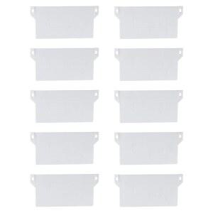 블라인드스크린 흰색 수직 블라인드 하단 웨이트 슬레이트 액세서리 10개로 구성된 플라스틱 베이스 플레이트 세트