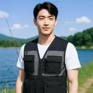 초경량 메쉬 레저 조끼 XL 블랙 작업조끼 망사조끼