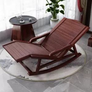 우드 흔들의자 휴식 패브릭 독서 대기실 리클라이너 베란다