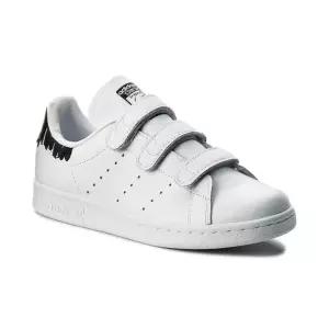 아디다스 스탠스미스 벨크로 스니커즈 컴포트 화이트 블랙 BY2975