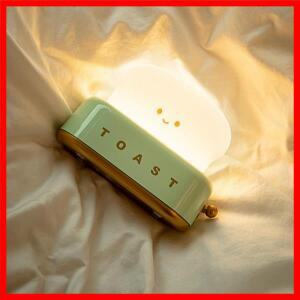 인스타일 토스트 메이커 무드등 창의적인 침실 침대 옆 타이머 조명 충전식 LED 데스크 램프 생일 선물