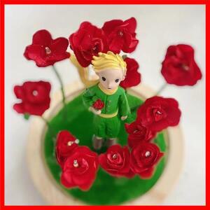 어린 왕자 무드등 불멸의 장미 분위기 램프 수제 DIY 선물 크리스마스 발렌타인 생일 여자용