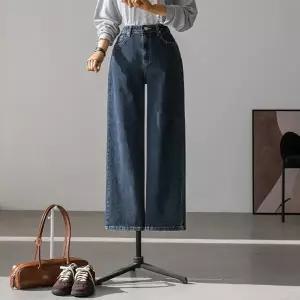 (안나앤플러스) 지벤 밴딩 일자핏 데님[데님ECW39] 빅사이즈