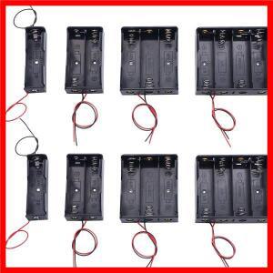 3개 18650 배터리 홀더 와이어 포함 3.7V 7.4V 11.1V 14.8V 18650 배터리 홀더 박스 배터리 보관 및 충전용