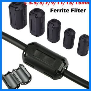 5/10Pcs 3.5/5/7/9/13/15mm 토로 이달 코어 페라이트 비드 클립 초크 EMI RFI 잡음 필터 클립 USB/비디오