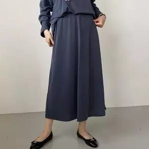 [하프클럽/셀러허브_여성트랜드패션]빅사이즈 601 우아한무지플레어스커트