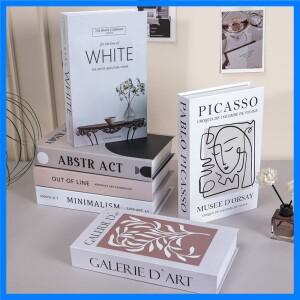 럭셔리 가짜 책 미적 커피 테이블 책 원격 제어 스토리지 박스 거실 장식 장식을위한 가짜 책