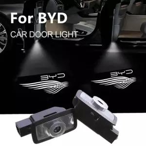엠비언트라이트 2개 LED 차량용 도어 웰컴 라이트 출구 경고등 야간 신호등 BYD EV 한 DM 송 플러스 친 프