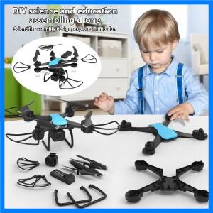 JJRC H108 DIY 교육용 조립 미니 드론 인터랙티브 트레이닝 고정 고도 항공 촬영 원격 조종 항공기 드론