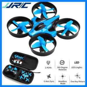 JJRC H36 미니 드론 헬리콥터 4채널 장난감 쿼드콥터 드론 헤드리스 6축 원키 리턴 360도 플립 LED RC 장난