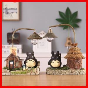 창의력 LED 책상 램프 애니메이션 토토로 만화 전구와 야간 조명 침실 머리맡 데스크탑 장식 선물 그림 장