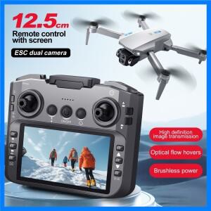 2026년형 12.5인치 HD 쿼드축 항공 촬영용 4K 드론 E88gt 대형 컨트롤 듀얼 카메라 스크린 원격 조종 비행