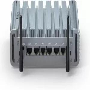 방화벽 장치 Mini PC 2.5Gbe 6 랜 포트 마이크로 라우터 i225 NIC Celeron J4125 8GB DDR4 RAM 128GB SSD